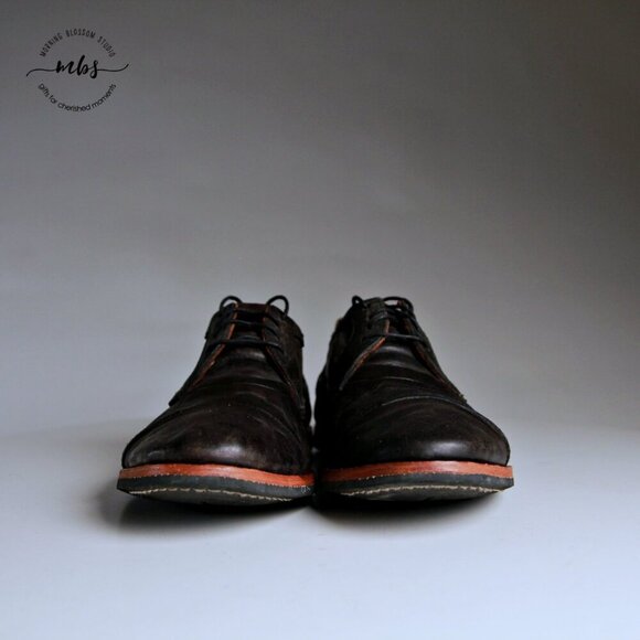 Timberland Wodehouse Leather Cap Toe Derby Shoes in Black Men Size 8 - Picture 3 of 13